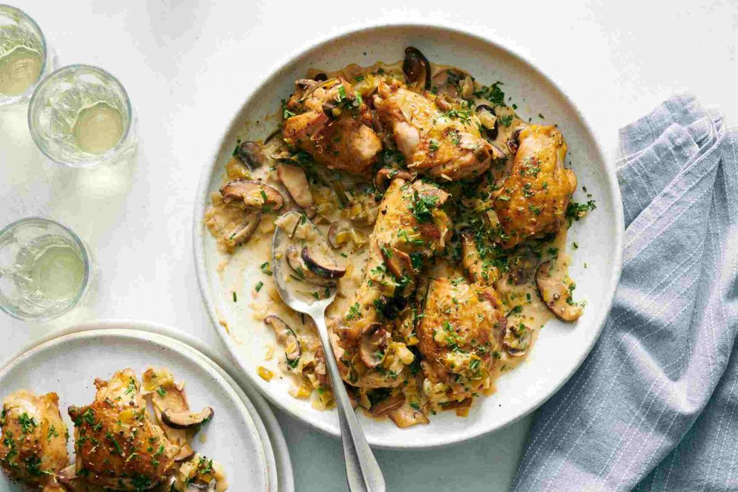 A Creamy, Wine-Braised Chicken to Celebrate Simply (1)