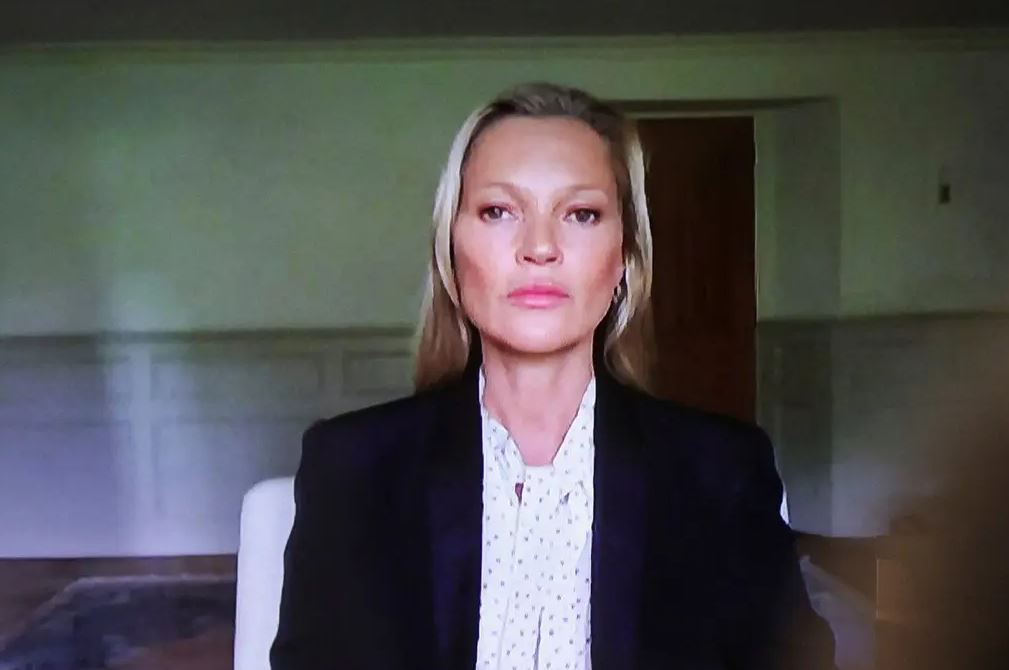 Kate Moss Denies Johnny Depp Pushed Her Down Stairs in Testimony