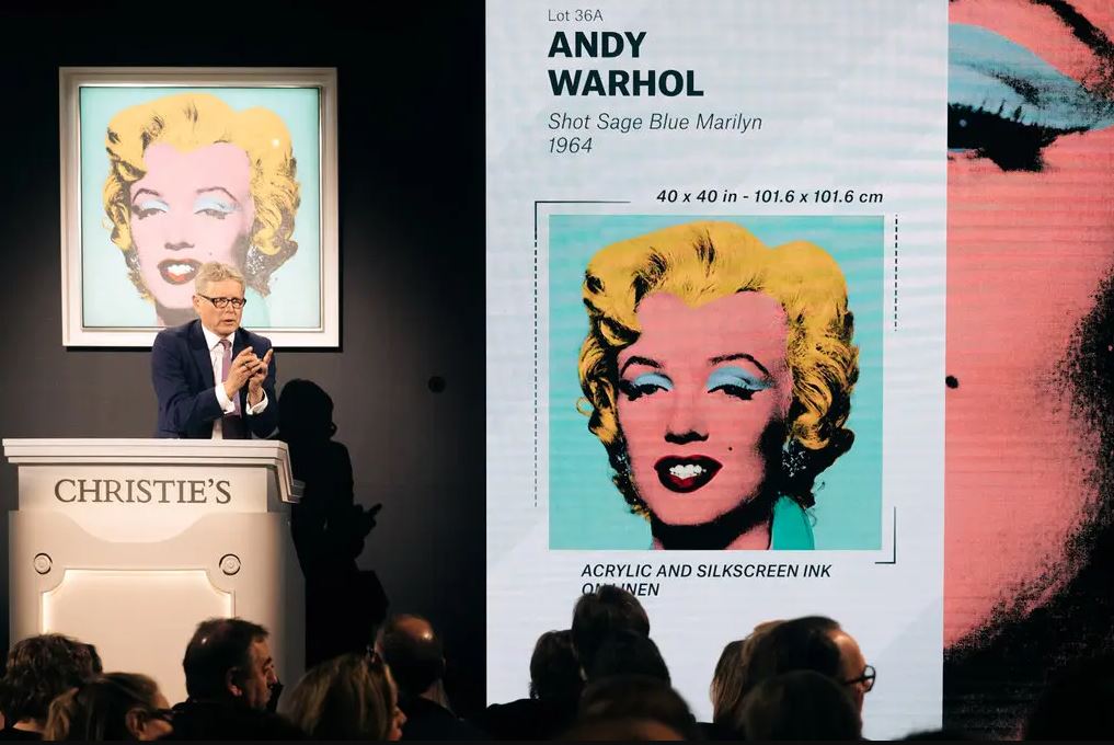 Warhol’s ‘Marilyn,’ at $195 Million, Shatters Auction Record for an American Artist