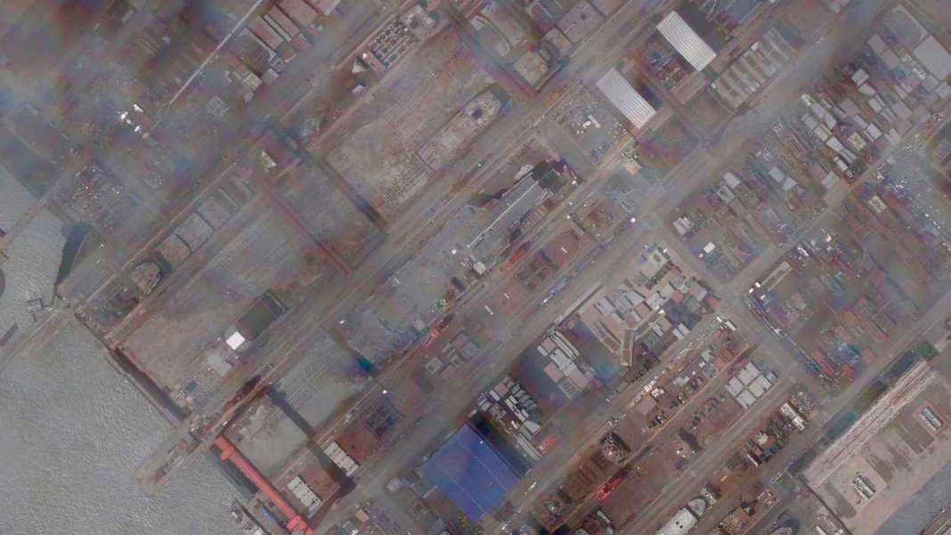 Satellite images suggest new Chinese carrier close to launch