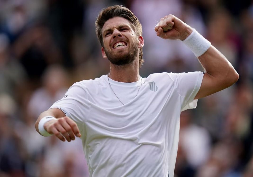 Cameron Norrie of Great Britain is the first player from his country to go to the fourth round at Wimbledon