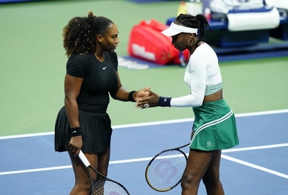The Williams sisters, Serena and Venus, have been eliminated from the US Open doubles competition