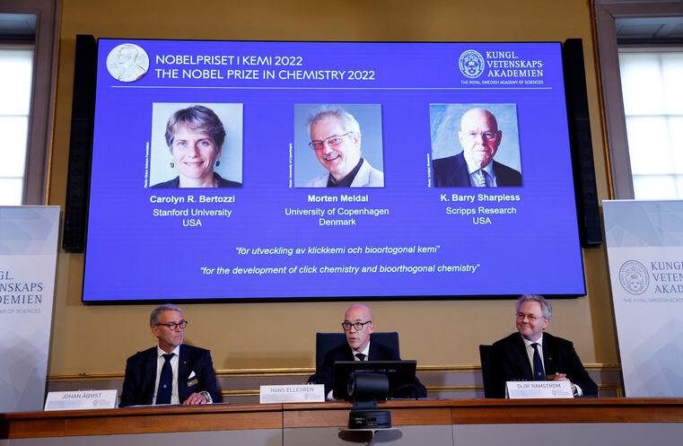 Nobel Prize 2022 Chemistry Nobel goes to 3 scientists for developing way of snapping molecules together