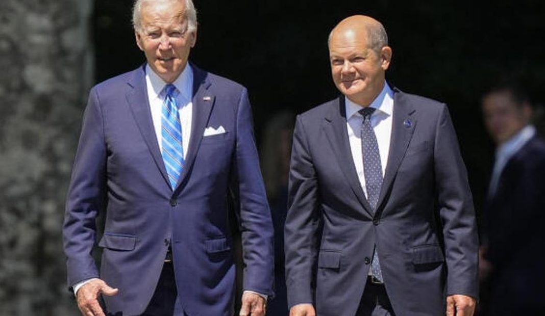 Biden and German Chancellor Scholz Meet at the White House to Discuss Worries about China and Ukraine
