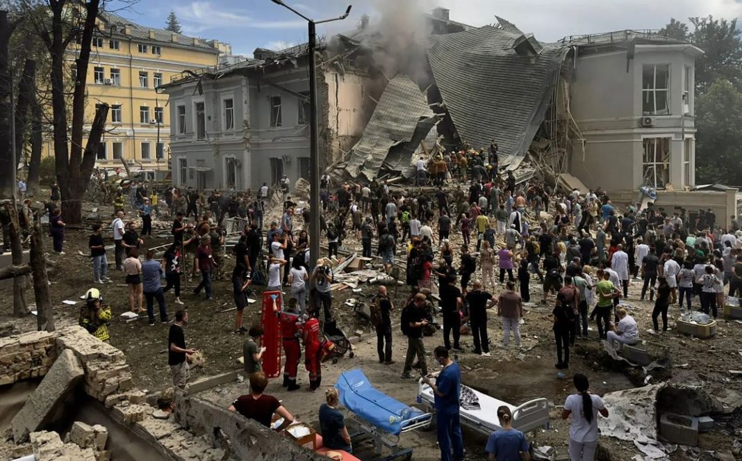 Russia Destroys Children’s Hospital in Deadly Barrage Across Ukraine